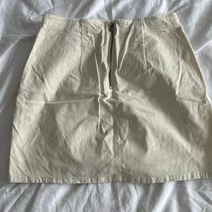 Corduroy white/cream skirt
